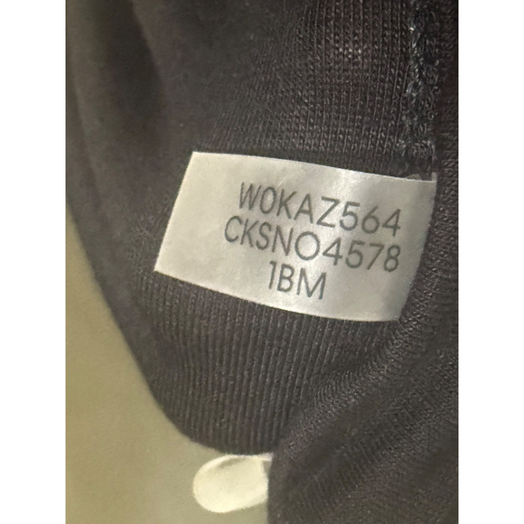 Calvin Klein 3X Black Purple Floral Vines Tunic NEW Tags Sheer Silver Neckline - Picture 12 of 12